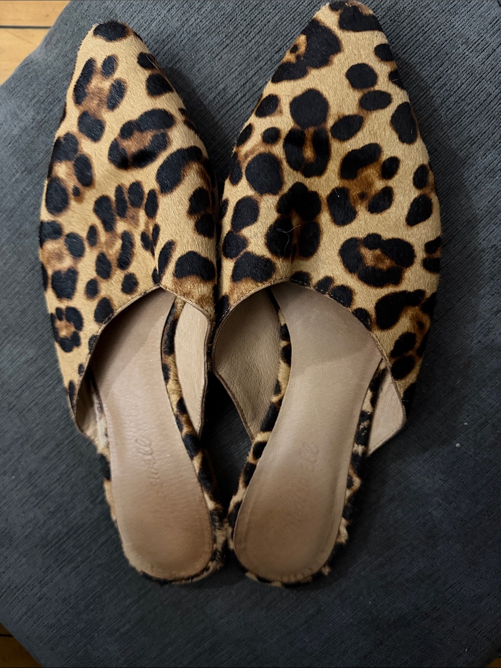 Madewell Pony Hair Leopard print flats